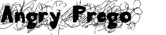 preview image of the Angry Prego font