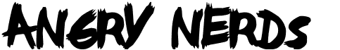 preview image of the Angry Nerds font