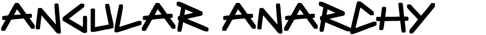 preview image of the Angular Anarchy font