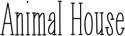preview image of the Animal House font