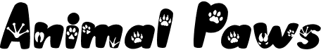 preview image of the Animal Paws font
