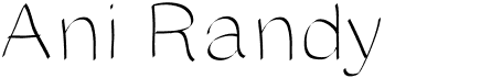 preview image of the Ani Randy font