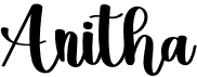 preview image of the Anitha font