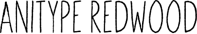 preview image of the Anitype Redwood font
