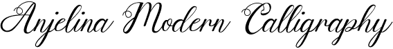 preview image of the Anjelina Modern Calligraphy font
