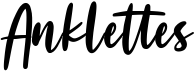 preview image of the Anklettes font