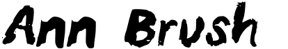 preview image of the Ann Brush font