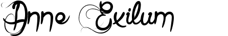 preview image of the Anne Exilum font
