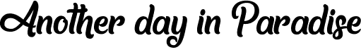 preview image of the Another day in Paradise font