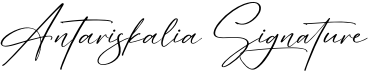 preview image of the Antariskalia Signature font