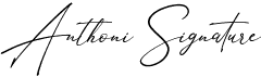 preview image of the Anthoni Signature font