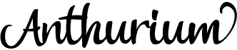 preview image of the Anthurium font