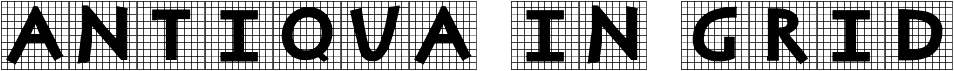 preview image of the Antiqua In Grid font