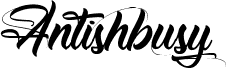 preview image of the Antishbusy font