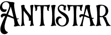 preview image of the Antistar font