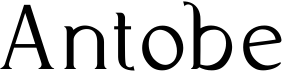 preview image of the Antobe font
