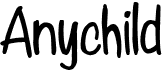preview image of the Anychild font