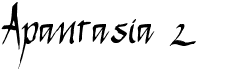 preview image of the Apantasia 2 font