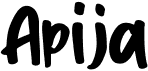 preview image of the Apija font
