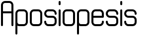 preview image of the Aposiopesis Normal font