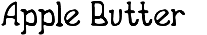 preview image of the Apple Butter font