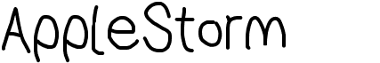 preview image of the AppleStorm font