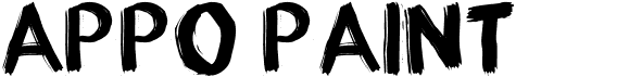 preview image of the Appo Paint font