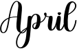 preview image of the April font