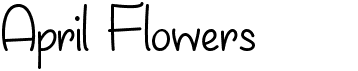 preview image of the April Flowers font