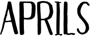 preview image of the Aprils font