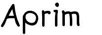 preview image of the Aprim font