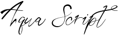 preview image of the Aqua Script font