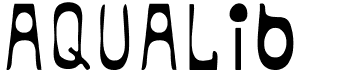 preview image of the Aqualib font