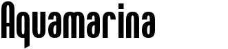 preview image of the Aquamarina font