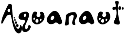 preview image of the Aquanaut font