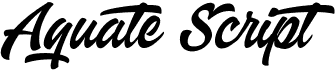 preview image of the Aquate Script font