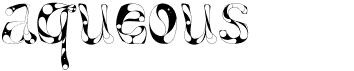 preview image of the Aqueous font