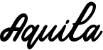 preview image of the Aquila font