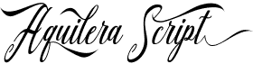 preview image of the Aquilera Script font