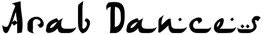 preview image of the Arab Dances font