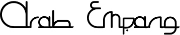 preview image of the Arab Empang font