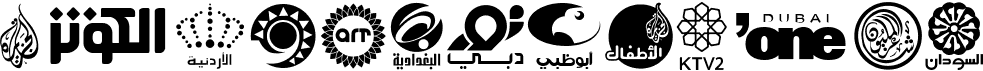 preview image of the Arab TV logos font