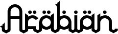 preview image of the Arabian font