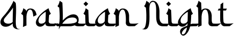 preview image of the Arabian Night font