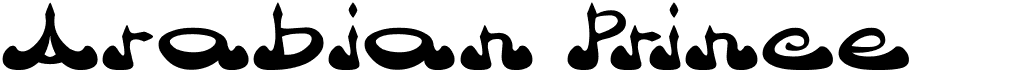 preview image of the Arabian Prince font