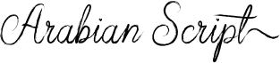 preview image of the Arabian Script font