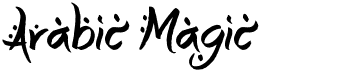 preview image of the Arabic Magic font