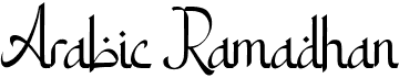 preview image of the Arabic Ramadhan font