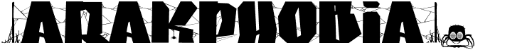 preview image of the Arakphobia font