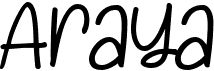 preview image of the Araya font